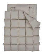 羽根布団8点セット ベッドタイプ&和タイプ シングル8点セット 3年保証 新20色 和タイプ/シングル/シルバーアッシュ