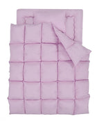 羽根布団8点セット ベッドタイプ&和タイプ シングル8点セット 3年保証 新20色 ベッドタイプ/シングル/ラベンダー