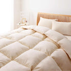 布団 10点セット ベッドタイプ キング10点セット 抗菌防臭 9色 高機能中綿 アイボリー