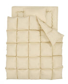 羽根布団8点セット ベッドタイプ&和タイプ シングル8点セット 3年保証 新20色 ベッドタイプ/シングル/アイボリー