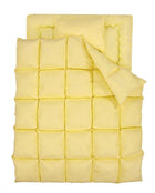 羽根布団8点セット ベッドタイプ&和タイプ シングル8点セット 3年保証 新20色 ベッドタイプ/シングル/ミルキーイエロー