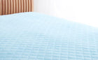 ボックスシーツ パッド一体型 同色2枚セット 20色 コットンタオル 洗える シングル パウダーブルー