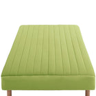 ベッド ダブル マットレスベッド 国産ポケットコイルマットレスタイプ 綿混素材・脚の長さ22cm 素材・色が選べる カバーリング 脚付き ホワイト/モスグリーン