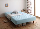 マットレスベッド・20色カバーリング ボンネルコイルマットレスタイプ シングル 脚15cm