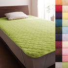 敷パッド 単品 クイーン 同色2枚セット 20色 コットンタオル 洗える モスグリーン