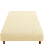 ベッド ダブル マットレスベッド ボンネルコイルマットレスタイプ 綿混素材・脚の長さ22cm 素材・色が選べる カバーリング 脚付き ホワイト/アイボリー