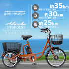 三輪車 大人用 電動アシスト三輪自転車 ミムゴ アシらく・トロワ