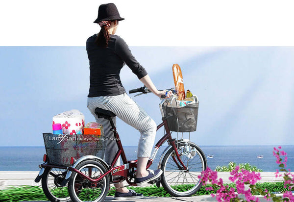 注目の３輪自転車　試乗できる！買い物が超便利に! 驚異的な荷物積載力