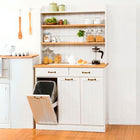 ダストボックス カントリー 87×38×155cm ホワイトウォッシュ