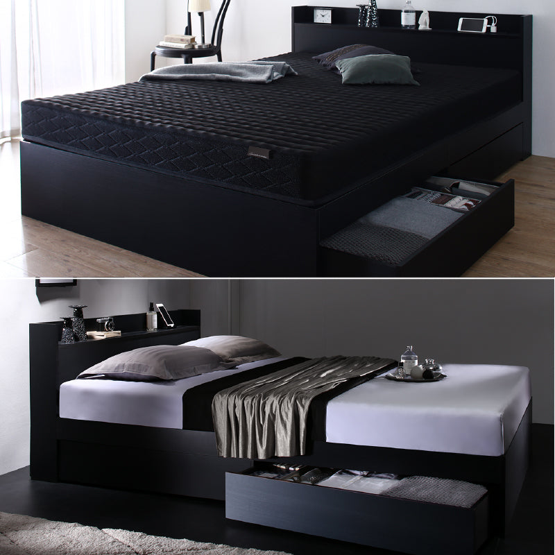 新品 シングルベッド 組み立て式 ブラック 新品シングルベッド組み立て