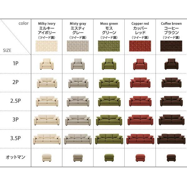 カバーリングソファ ワイドタイプ オットマン別売りカバー 20色から選べる