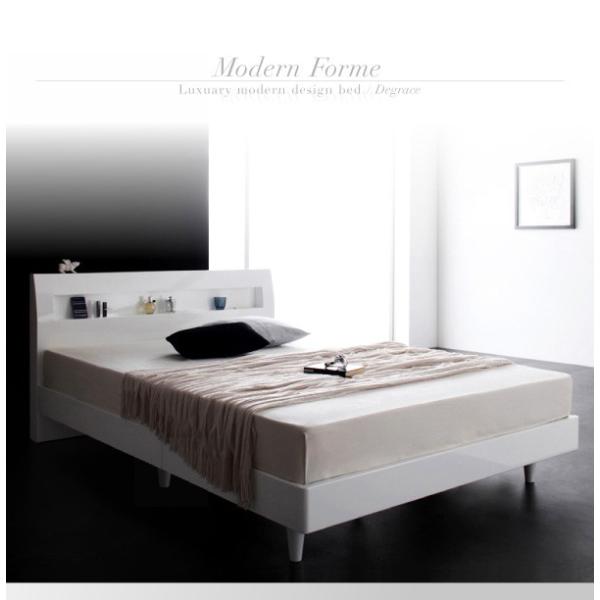 フランスベッド マルチラススーパースプリングマットレス付き ダブル 鏡面光沢仕上げ すのこベッド