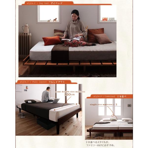 シングル すのこ ベッド 北欧デザイン 国産カバーポケットコイル フルレイアウト フレーム幅100