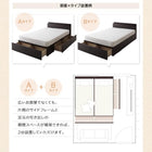 フランスベッド フランスベッド マルチラススーパースプリングマットレス付き Bタイプ ベッド 連結 収納 セミダブル