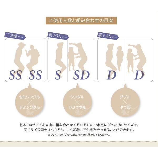 デザインベッド ワイドK240 SD×2 ずっと使えるロングライフ ベッドフレームのみ