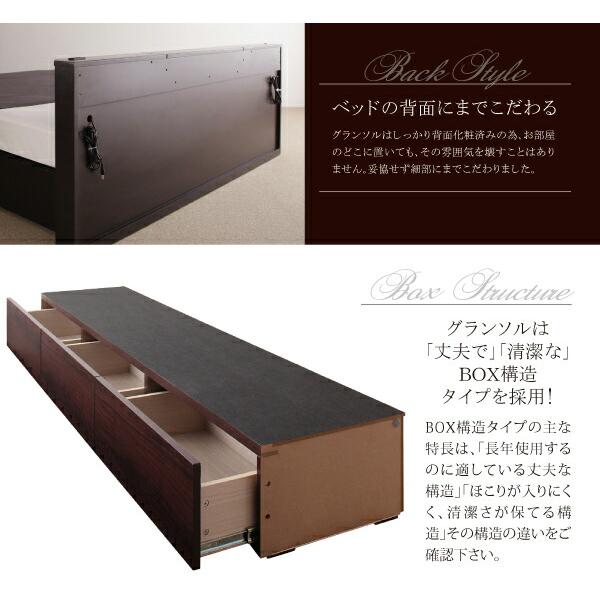収納ベッド クイーン Q×1 大型サイズ ベッドフレームのみ