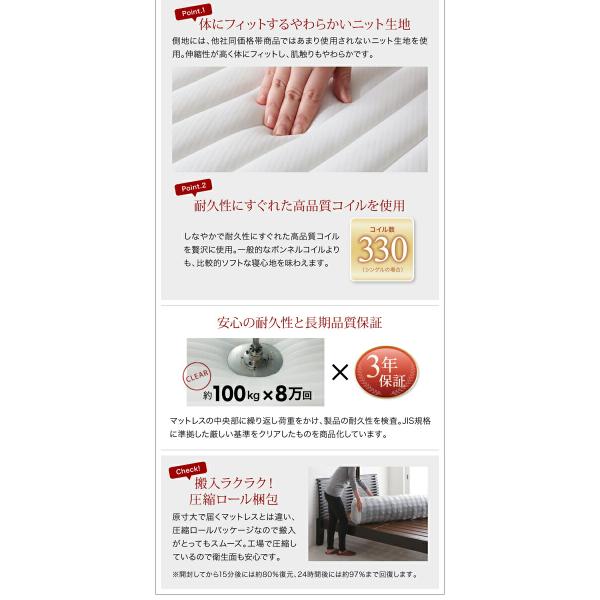 収納ベッド シングル 棚 コンセント付きショート丈 ベッドフレームのみ ショート丈