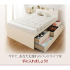 チェストベッド セミシングル 日本製 棚 コンセント付き 大容量すのこ ベッドフレームのみ