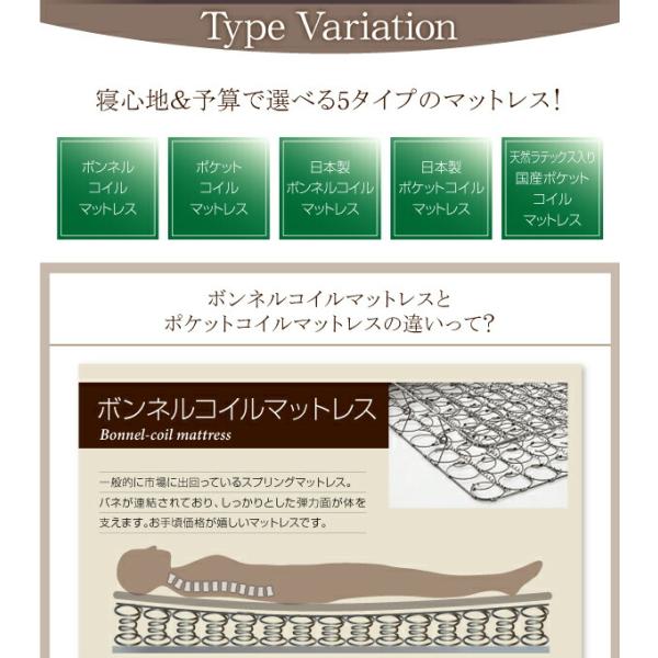 多機能ベッド ダブル フラップ棚 照明 コンセントつき多機能ベッド 天然ラテックス入り国産ポケットコイルマットレス付き