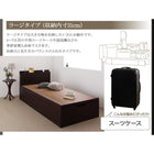 ベッド 跳ね上げ シングル 畳 美草・日本製 深さラージ 組立設置付