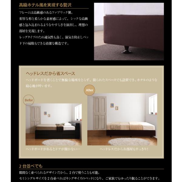 ホテル仕様 ダブルクッションベッドセミダブル 国産ボンネルコイルマットレス付き