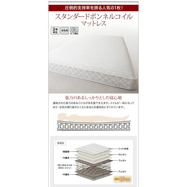 すのこ ファミリーベッド ワイドK300 フランスベッド マルチラススーパースプリングマットレス付 デザイン