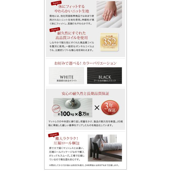 デザインボードベッド セミダブル ベッドフレームのみ 木脚タイプ