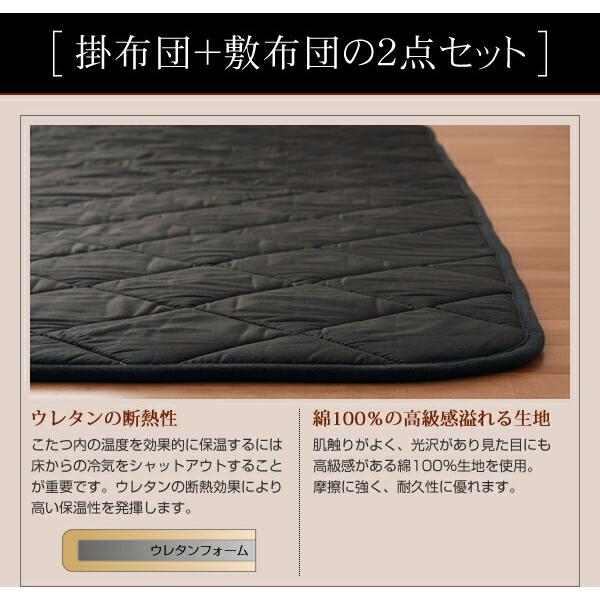 こたつ用掛布団単品 ベーシック 正方形 75×75cm 天板対応