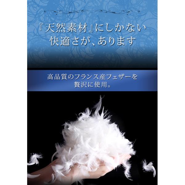 羽根布団10点セット ベッドタイプ クイーン10点セット フランス産フェザー
