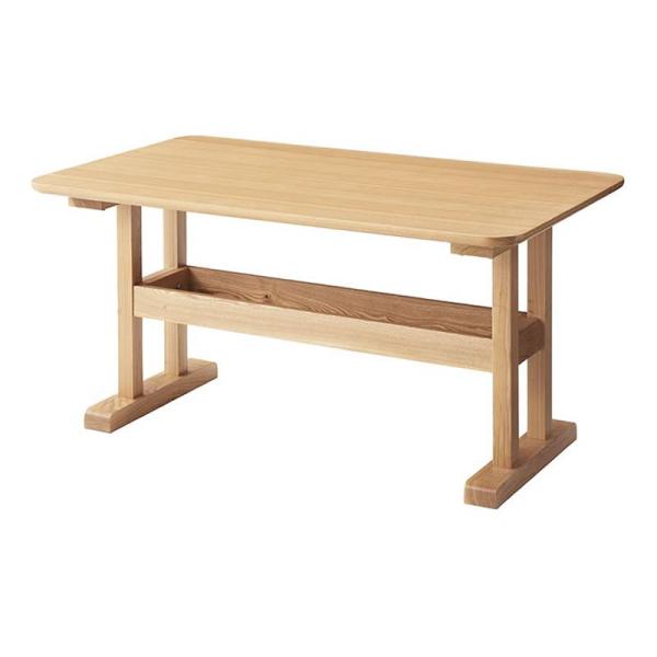 棚付天然木テーブル単品 W130