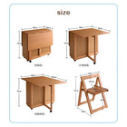 ダイニング 3点セット(テーブル+チェア2) W40-120 天然木 バタフライ伸長式 エクステンション 収納
