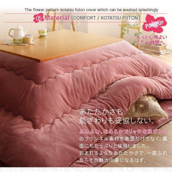 こたつ 掛布団 敷布団 2点セット カバーは別売 正方形 75×75 天板対応