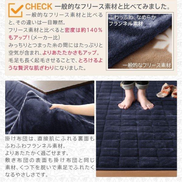 こたつ 掛布団 敷布団 2点セット カバーは別売 正方形 75×75 天板対応