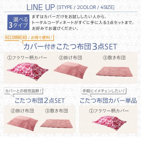こたつ 掛布団 敷布団 2点セット カバーは別売 正方形 75×75 天板対応