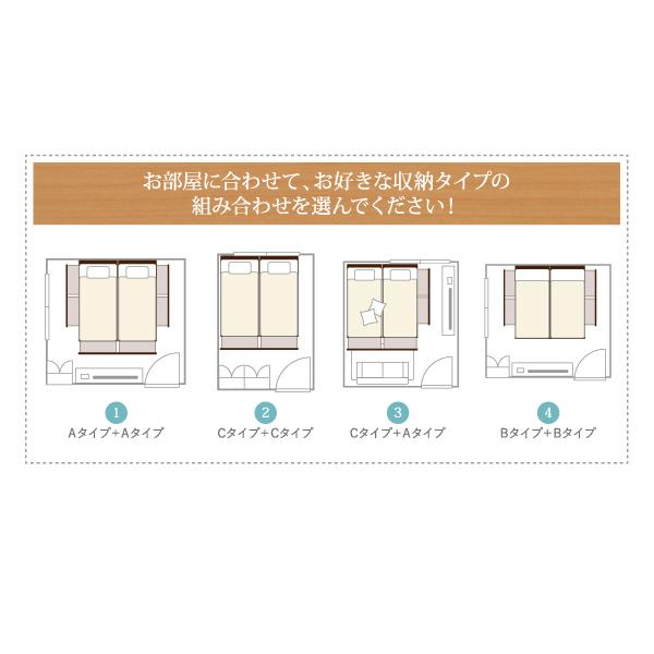 収納ファミリーベッド ベッドフレームのみ B+B ワイドK200