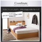 ベッド フランスベッド マルチラススーパースプリングマットレス付き 床板仕様 組立設置付 国産 収納 セミダブル