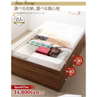 ベッドフレームのみ 収納付きベッド 大容量 シングル 浅型 すのこ床板