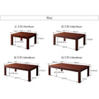 こたつテーブル 5尺長方形 90×150cm 天然木モザイク調デザイン継脚