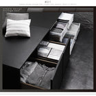 ベッド 収納付きベッド 大容量 セミダブル 薄型スタンダードポケットコイル 引出し2杯