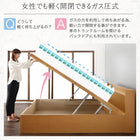 跳ね上げ畳ベッド 中国産畳 セミダブル 深さラージ組立設置付 日本製 ガス圧式