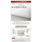収納ベッド セミダブル 国産 跳ね上げ ホワイト 薄型プレミアムポケットコイルマットレス付き 横開き 深さラージ