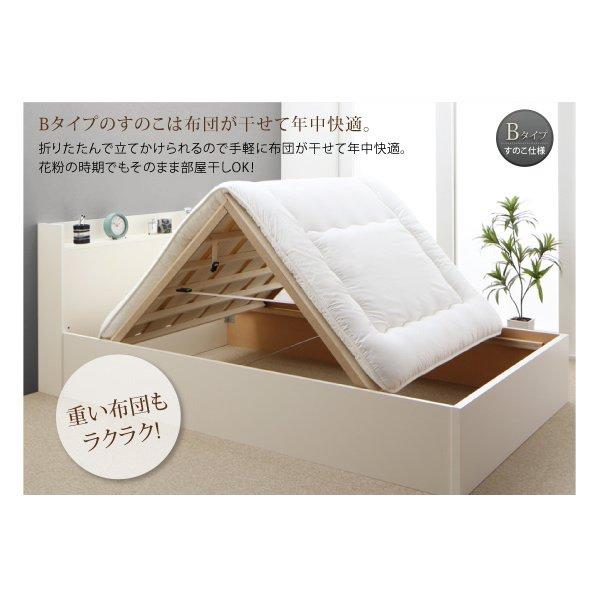 ベッド セミダブル 収納 ベット ポケットコイル 床板 Bタイプ 連結 薄型 抗菌 国産 お客様組立