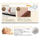 ベッド セミダブル 収納 ベット ポケットコイル 床板 Bタイプ 連結 薄型 抗菌 国産 お客様組立