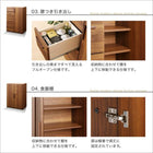 キッチンカウンター 引き出し＋食器棚 180cm 完成品 おしゃれ