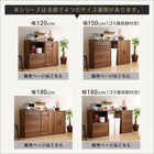 キッチンカウンター 引き出し＋食器棚 180cm 完成品 おしゃれ