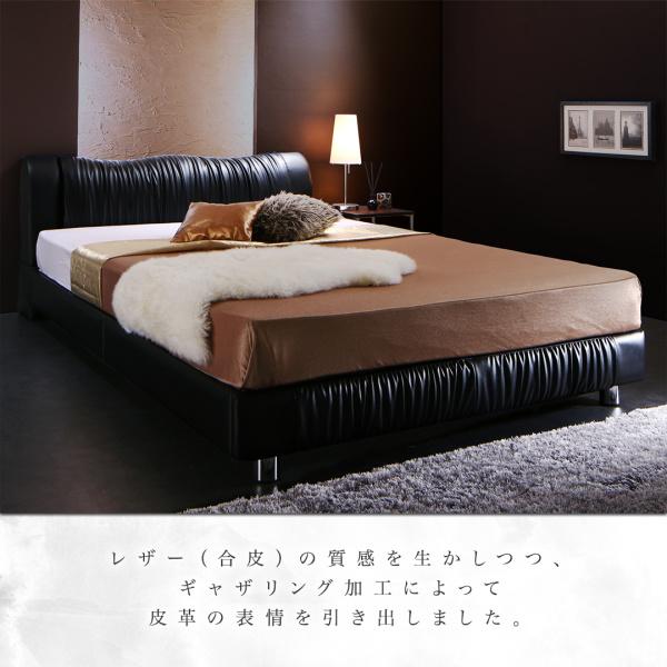 ベッド ダブル デザインベッド フランスベッド マルチラススーパースプリングマットレス付き