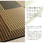 国産デザインい草ラグ 不織布あり 191×191cm 自然素材ラグ 掛川織