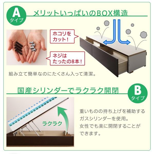 ベッド 収納 連結 スタンダードポケットコイル A+Bタイプ ワイドK200 組立設置付