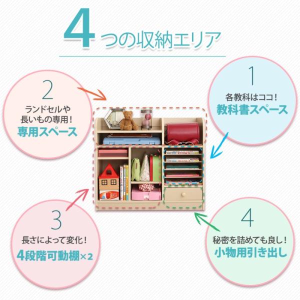 システムベッド 子供ベッド 学習机 ランドセルラック付 シングル メープル 木目調