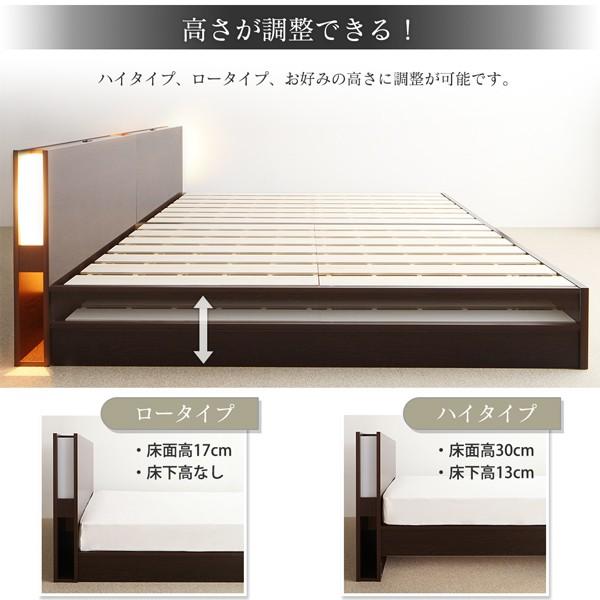 ファミリーベッド シングル 薄型抗菌国産ポケットコイル お客様組立 高さ調整